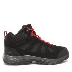 Trekkingi Columbia. Czarne botki sznurowane Columbia, bez wzorów, bez obcasa, bez zapięcia. Za 339.99 zł.