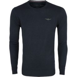 Sweter Aeronautica Militare. Niebieskie swetry nierozpinane Aeronautica Militare, m, bez wzorów, z wełny, bez kołnierzyka, bez ramiączek. Za 299.00 zł.