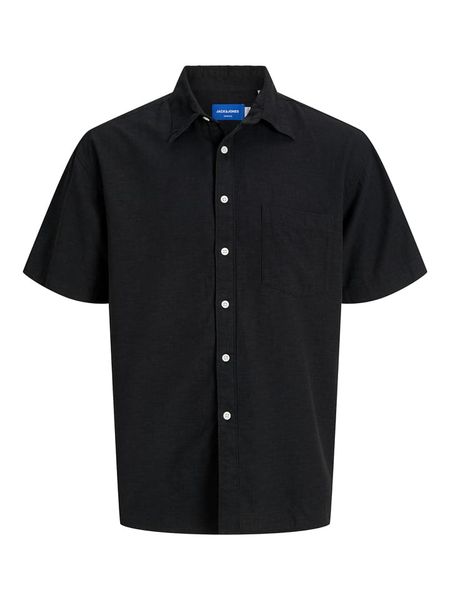 Jack & Jones Koszula "Almeria" w kolorze czarnym rozmiar: M. Czarne koszule Jack & Jones, m, bez wzorów, z bawełny, bez kołnierzyka, bez ramiączek. Za 56.79 zł.