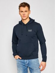 EA7 Emporio Armani Bluza 8NPM04 PJ05Z 0578 Granatowy Regular Fit. Niebieskie bluzy EA7 Emporio Armani, m, bez wzorów, z bawełny, bez kaptura. Za 239.99 zł.