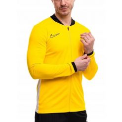 Bluza Męska Rozpinana Nike Academy 25 Sportowa Dresowa Treningowa roz. XL. Żółte bluzy bez kaptura Nike, m, bez wzorów, z dresówki, bez kaptura. Za 142.00 zł.
