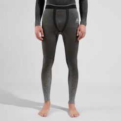 Legginsy termoaktywne męskie Odlo BLACKCOMB ECO. Czarne bielizna termoaktywna ODLO, m, bez wzorów, bez ramiączek, do biegania. Za 304.49 zł.