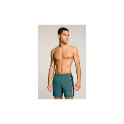 Kąpielówki Męskie - szorty do połowy łydki - Crinkle T7 - czarne / miętowe. Czarne kąpielówki Puma, m, bez wzorów, z poliamidu, sportowe. Za 243.00 zł.