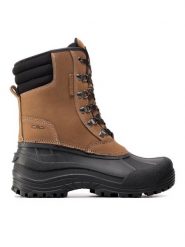 CMP Śniegowce Kinos Snow Boots Wp 3Q48867 Brązowy. Brązowe śniegowce CMP, z nubiku, bez zapięcia. Za 399.99 zł.
