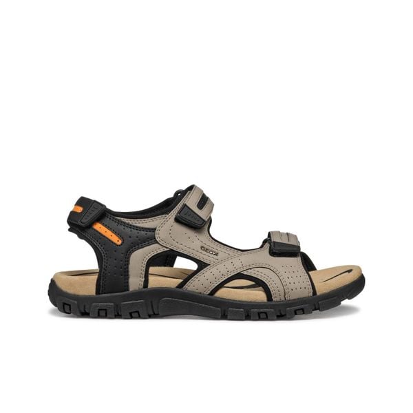 Sandały GEOX UOMO SANDAL STRADA Brązowy. Brązowe sandały Geox, z syntetyku, bez zapięcia. Za 315.99 zł.
