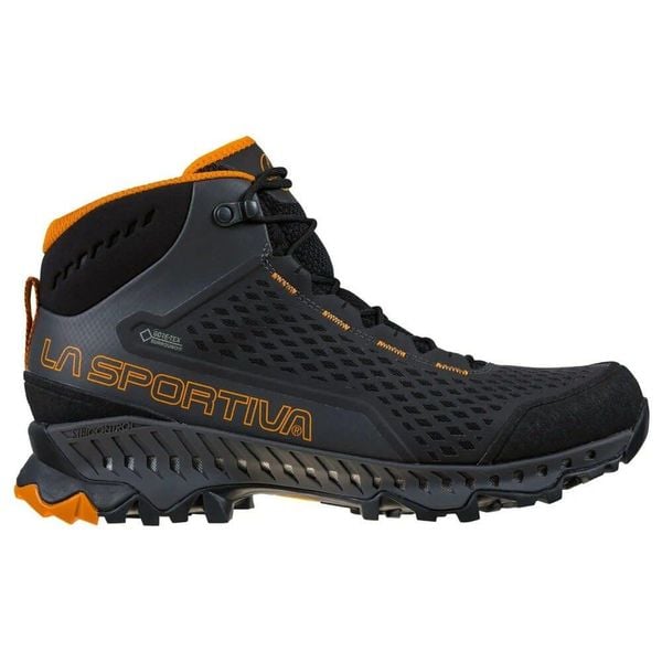 Buty turystyczne męskie La Sportiva Stream GTX. Brązowe buty trekkingowe La Sportiva, bez wzorów, bez zapięcia. Za 923.99 zł.