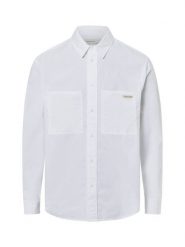 Calvin Klein Jeans Koszula Mężczyźni Regular Fit Bawełna biały, L. Białe koszule Calvin Klein Jeans, l, bez wzorów, z bawełny, bez kołnierzyka, bez ramiączek. Za 229.95 zł.