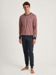 Calida Piżama w kolorze czerwono-granatowym rozmiar: L. Czerwone piżamy Calida, l, bez wzorów, z bawełny, bez ramiączek. Za 192.79 zł.