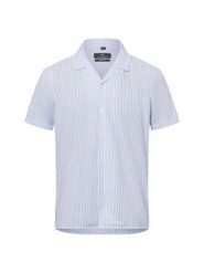 Nils Sundström koszula casual Mężczyźni Modern Fit Bawełna niebieski|biały, XXL. Białe koszule Nils Sundström, na lato, m, bez wzorów, z bawełny, bez kołnierzyka, bez ramiączek. Za 169.95 zł.