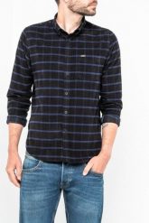 LEE BUTTON DOWN MĘSKA KOSZULA MATERIAŁOWA W KRATE KRATA NIGHT SKY L880YZSJ 112123503. Koszule Lee, l, bez wzorów, z materiału, bez kołnierzyka, bez ramiączek. Za 139.99 zł.