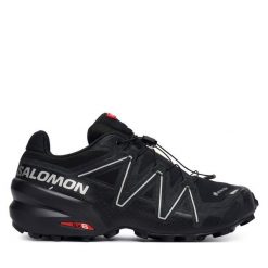 Buty do biegania Salomon. Czarne buty do biegania Salomon, bez wzorów, z gore-texu, bez zapięcia, do biegania, salomon speedcross, gore-tex. Za 719.99 zł.