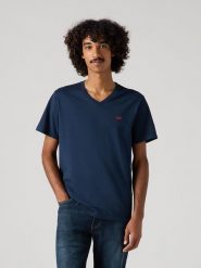 Levi's Koszulka w kolorze granatowym rozmiar: M. Niebieskie bezrękawniki Levi's®, m, bez wzorów, z bawełny, bez kołnierzyka, bez ramiączek. Za 48.73 zł.