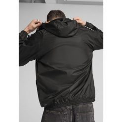 Męska wiatrówka PUMA Sport PUMA Black. Czarne kurtki do biegania Puma, l, bez wzorów, bez kaptura. W wyprzedaży za 194.00 zł.
