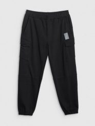 4F Spodnie dresowe joggery męskie - czarne XL. Czarne joggery i bojówki 4F, m, bez wzorów, z dresówki. Za 199.99 zł.