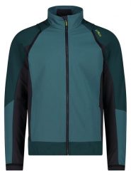 Cmp Kurtka hybrydowa w kolorze turkusowym rozmiar: 52. Niebieskie kurtki outdoor i hardshell CMP, bez wzorów, z materiału, bez kaptura. Za 190.63 zł.