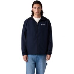 Kurtka męska Champion Windbreaker. Niebieskie kurtki Champion, m, bez wzorów, z materiału. Za 148.99 zł.