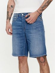 Replay Szorty jeansowe M1072 .000.573 Niebieski Regular Fit. Niebieskie szorty Replay, m, bez wzorów, z bawełny. Za 329.99 zł.