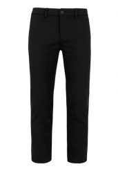 Bawełniane spodnie, Regular Fit, R-NERT. Czarne eleganckie spodnie Volcano, na co dzień, m, z bawełny, casualowe. Za 169.99 zł.