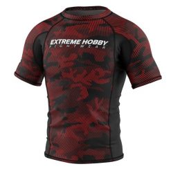 Koszulka Męska Rashguard MMA na Siłownię EXTREME HOBBY HAVOC. Czerwone bielizna termoaktywna EXTREME HOBBY, l, bez wzorów, z bawełny, bez ramiączek, do biegania. Za 189.00 zł.