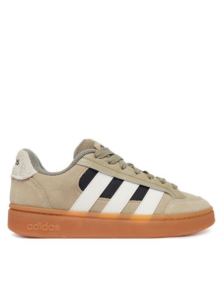 Adidas Sneakersy Grand Court Alpha HQ7361 Beżowy. Brązowe buty sportowe casual Adidas, bez wzorów, ze skóry, bez zapięcia. Za 275.99 zł.
