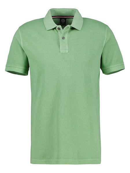 Lerros Koszulka polo w kolorze zielonym rozmiar: L. Zielone koszulki polo Lerros, l, bez wzorów, z bawełny, bez kołnierzyka, bez ramiączek. Za 104.89 zł.