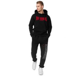 Bluza z kapturem Lonsdale One Tone. Czarne bluzy Lonsdale, m, bez wzorów, z bawełny, z kapturem. Za 275.50 zł.