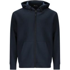 Zipperowany hoodie Virtus Taro. Niebieskie bluzy VIRTUS, m, bez wzorów, z kapturem. Za 335.50 zł.