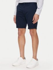 Tommy Jeans Szorty materiałowe Scanton DM0DM21950 Granatowy Slim Fit. Niebieskie szorty Tommy Jeans, m, bez wzorów, z bawełny. Za 209.99 zł.