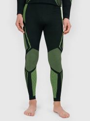 4F Legginsy termiczne w kolorze czarno-zielonym rozmiar: S/M. Czarne bielizna termoaktywna 4F, m, bez wzorów, z materiału, bez ramiączek. Za 114.95 zł.