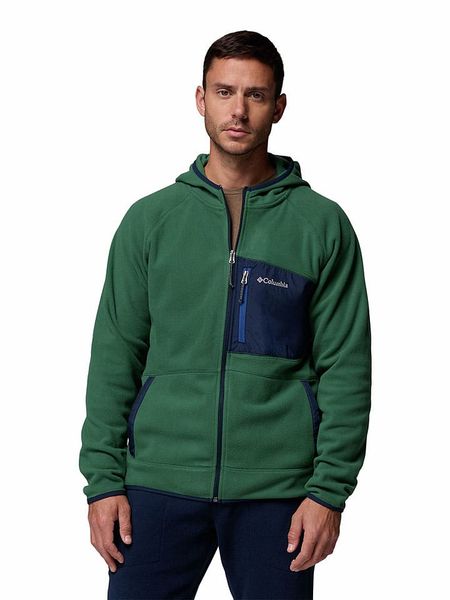 Columbia Kurtka polarowa "Fast Trek Overlay" w kolorze zielonym rozmiar: XL. Zielone kurtki Columbia, xl, bez wzorów, z polaru, bez kaptura. Za 199.95 zł.