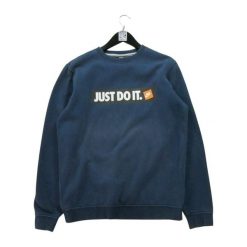 Second life - Męski bluzy w kolorze granatowym - Stan bardzo dobry. Niebieskie bluzy Nike, m, bez wzorów, bez kaptura. Za 88.79 zł.