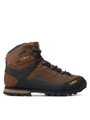 CMP Trekkingi Athunis Mid Trekking Shoe Wp 31Q4977 Brązowy. Brązowe botki sznurowane CMP, bez wzorów, ze skóry, bez obcasa, bez zapięcia. Za 339.99 zł.