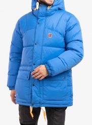 Kurtka puchowa męska Fjallraven Expedition Down Jacket. Niebieskie kurtki Fjällräven, na zimę, l, bez wzorów, z materiału, bez kaptura. Za 3,101.99 zł.