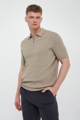Polo męskie bawełniane ARMANI EXCHANGE. Koszulki polo sportowe Armani Exchange, l, bez wzorów, z bawełny, bez kołnierzyka, bez ramiączek. Za 559.00 zł.
