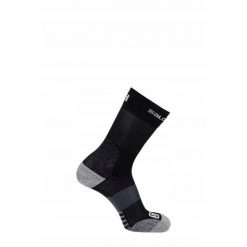 Skarpety turystyczne unisex Salomon Outpath Mid lekkie, elastyczne. Czarne skarpety Salomon, bez wzorów. Za 65.00 zł.