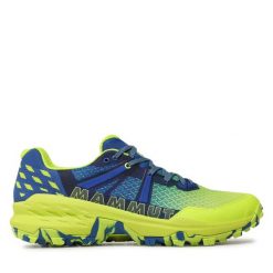 Trekkingi Mammut. Zielone buty trekkingowe Mammut, bez wzorów, bez zapięcia. Za 569.99 zł.