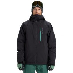 Kurtka do sportów zimowych techniczna dla Mężczyzn TITANO. Czarne kurtki narciarskie i snowboardowe Quiksilver, m, bez wzorów, z poliesteru, narciarskie. Za 869.99 zł.