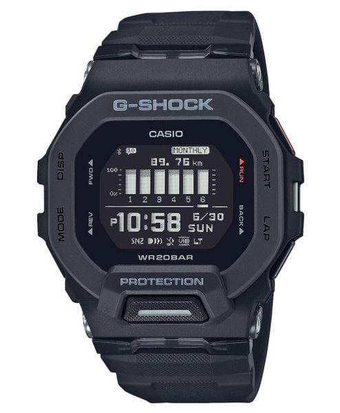 Zegarek męski Casio GBD-200-1ER, Quartz, 44mm, 20ATM. Czarne zegarki Casio. Za 745.00 zł.