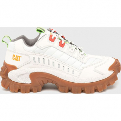 Caterpillar - Buty Intruder. Białe buty sportowe casual CATerpillar, bez wzorów, z materiału, z okrągłym noskiem, bez zapięcia. Za 499.90 zł.