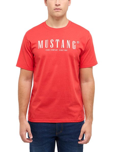 Mustang Koszulka "Austin" w kolorze czerwonym rozmiar: L. Czerwone bezrękawniki Mustang, l, bez wzorów, z bawełny, bez kołnierzyka, bez ramiączek. Za 65.54 zł.