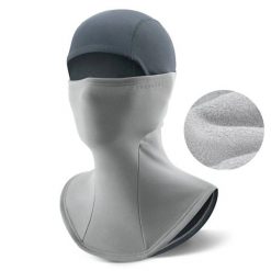Kominiarka rowerowa, motocyklowa zimowa, komin, maska ROCKBROS. Szare szaliki ROCKBROS, bez wzorów, z elastanu. Za 34.99 zł.