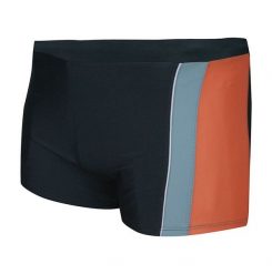 Bokserki Pomarańczowo-Czarne Kąpielowe, Kąpielówki, Plażowe, na Basen, do Pływania -DELFINOS. Szare kąpielówki Delfinos, s, bez wzorów, z elastanu. Za 29.00 zł.