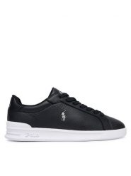 Polo Ralph Lauren Sneakersy 809P07158001 Czarny. Czarne buty sportowe casual Polo Ralph Lauren, bez wzorów, ze skóry, bez zapięcia. Za 579.99 zł.