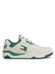 Tommy Jeans Sneakersy Tjm Leather Outsole Color EM0EM01350 Biały. Białe buty sportowe casual Tommy Jeans, bez wzorów, z jeansu, bez zapięcia. Za 409.99 zł.