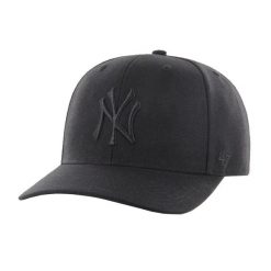 Czapka z daszkiem New York Yankees - Snapback - MVP Woolblend - Regulowana. Czarne czapki z daszkiem 47 Brand, bez wzorów. Za 116.95 zł.