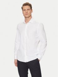 Marc O'Polo Koszula B21750442256 Biały Regular Fit. Białe koszule Marc O'Polo, l, bez wzorów, z bawełny, bez kołnierzyka, bez ramiączek. Za 239.99 zł.