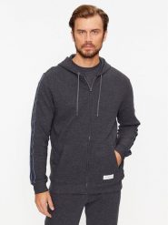 Tommy Hilfiger Bluza UM0UM03011 Szary Regular Fit. Szare bluzy Tommy Hilfiger, m, bez wzorów, z bawełny, bez kaptura. Za 269.99 zł.