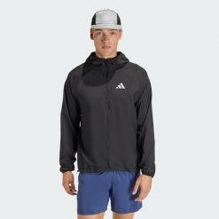 Kurtka adi365 Running Essentials. Czarne kurtki Adidas, m, bez wzorów, bez kaptura. Za 299.00 zł.