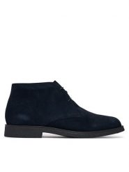 Geox Trzewiki U Claudio U6658D 00022 C4021 Granatowy. Niebieskie botki sznurowane Geox, bez wzorów, ze skóry, bez obcasa, bez zapięcia. Za 449.99 zł.
