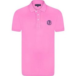 Koszulka polo "Links" - Regular fit - w kolorze różowym. Koszulki polo marki Sir Raymond Taylor, z haftami, z bawełny, polo, z krótkim rękawem. W wyprzedaży za 86.95 zł.
